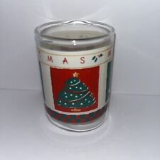 Lancaster Colony Christmas Candle Votive Red Green Decor 2 3/4 In tree wreath picture