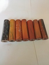 7 Vintage Bakelite Rods Handles Lot Block Material Turning Lathe 449g picture