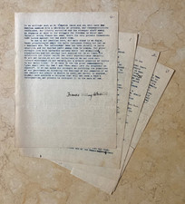 Francis Willing Wharton Autographed Manuscript 1899 Atlantic Monthly Rebuttal picture