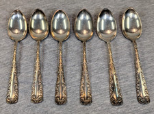 Antique Rogers & Hamilton Majestic Pattern Silver Plate Spoons Lot of 6 Pat 1893 picture