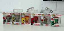 Funko Marvel Pocket Pop Keychain Lot 6 Carabiner Clip Groot Iron Man Spider-Man picture