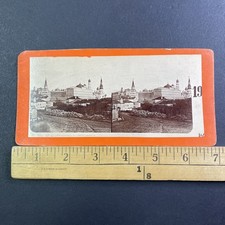 Kremlin Moscow Stereoview Card Russia Cityscape 1877 Antique picture