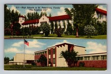St. Petersburg FL-Florida, High Schools Exterior, Postal Vintage c1955 Postcard picture