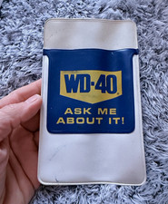 WD-40 “Ask Me About It” Vintage - White Blue Yellow pocket protector picture