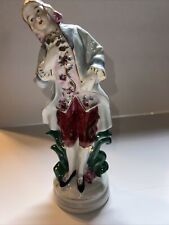 Ceramic French Colonial Male Figurine Approx 10 Inch Japan picture