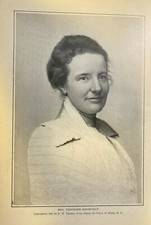 1901 Vintage Magazine Illustration Mrs. Theodore Roosevelt picture