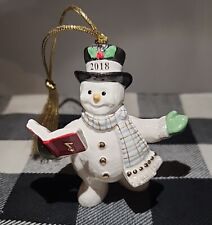 Lenox  2018 Snowy Song  Snowman Ornament  picture