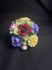 Best Denton China -  Floral Bouquet in Pink Shell Display VTG from England picture
