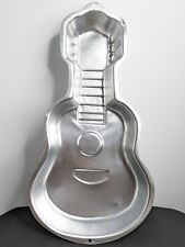 Acoustic Guitar Cake Pan Wilton Baking 2000 Aluminum Indonesia 2105 - 750 Vtg picture