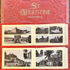 c.1884 ST. AUGUSTINE FL FLORIDA RARE VIEW BOOK Max Bloomfield Publisher TRAVEL picture