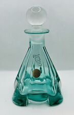 WOW Collazione Glass Fine Italy Aqua Green Perfume Bottle Estate Collection Gift picture
