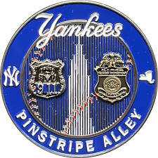 GL3-012 CBP and NYPD Yankees themed 9/11 Pinstripe Alley CBPO Police Officer cha picture