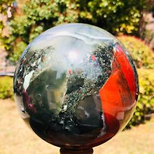 5.94LB Natural African blood stone ball crystal Quartz polished Sphere Healing picture
