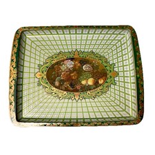 VINTAGE 1970s Daher England Tin Serving Tray 17.5