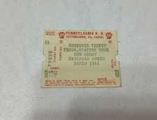 Vintage 1961 Pennsylvania Railroad Souvenir Ticket Stub picture