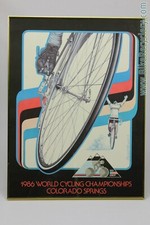 World Championship Cycling Road Race Poster. 1986 Colorado Springs USAWorld Cham picture