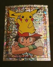 1999 Merlin Topps Pokemon Stickers Holo Ash and Pikachu #2 picture