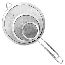3pcs Super Wire Extra Fine Mesh Strainer With Handle, Small Medium Large Size picture