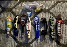 Beer Tap Handle Lot of 9 - Alaskan Orca, Schells, Grain Belt, Kona, Goose Island picture