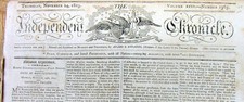 1803 newspaper w DESCRIPTION of NEW ORLEANS at time of THE LOUISIANA PURCHASE picture