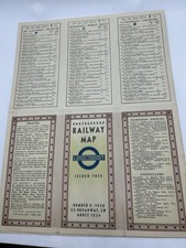 Vintage 1938 London Underground Tube Map No 2 Hans Schleger Zero Art Deco picture