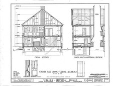 Photo:South Glastonbury CT Welles-Shipman House 1900s HABS cross sections picture