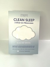 Clean Skin 2X Silver Ion Pillowcases (White)(Standard)-Retails $76-NEW & SEALED picture