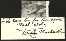 Dorothy Mackaill d1990 signed autograph 3.5x5.5 Cut British Actress Pre-Code Era picture