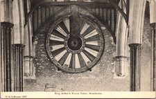 King Arthur's Round Table Winchester England Vintage Postcard picture