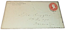 1870's NORTHERN PACIFIC RAILWAY USED COMPANY ENVELOPE ST. PAUL MINNESOTA picture
