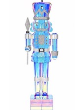 6 Ft Prismatic Nutcracker Toy Soldier Iridescent Christmas Yard Sculpture Decor picture
