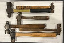 Vintage Mixed Lot Of  6 Ball Peen Hammers Hand Tools picture