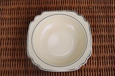 Homer Laughlin Ivory Cream Century Pattern Platinum Trim Fruit Berry Bowl (s) Sq picture