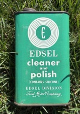 Vintage Rare Edsel Cleaner And Polish Can Tin Ford Motor Company Oil Car Canco picture