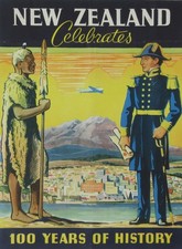 New Zealand Centennial Exhibition Travel Brochure Poster Fair Celebration 1939 picture