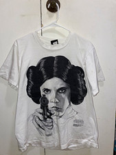 Vintage 1995 Star Wars Princess Leia Organa Short Sleeve T-Shirt Large Rare picture