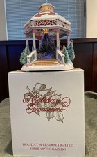 Avon 2002 Holiday Treasures Holiday Splendor Lighted Fiber Optic Gazebo picture