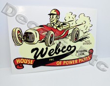 Webco Speed Shop Vintage Style Vinyl DECAL, Car STICKER, rat rod, hot rod racing picture