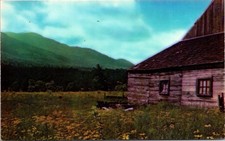 Franconia Valley Scene NH Postcard unused 1950s picture
