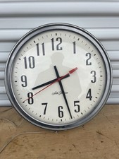 VTG Seth Thomas Bubble Face School Industrial Clock Quartz Battery Tested picture