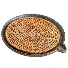 1pc Chinese Rattan Mat Ceramic Handmade Tea Accessories Tea Tray Kung Fu Tea Set picture