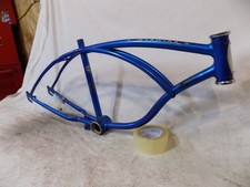 1976 SCHWINN STINGRAY BOYS BANANA SEAT MUSCLE BIKE FRAME BLUE FASTBACK VINTAGE picture