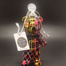 Swarovski Crystal Blown Glass Bear Ornament 2017 Signed picture