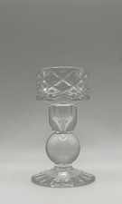 Vintage Block Leaded Crystal Candlestick Holder picture