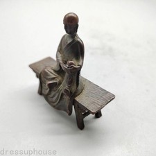 7x7cm Copper Bench Buddha Ornaments Lohan Buddha Tea Table Ornaments picture