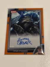 2026 Topps Chrome Marvel Ryan Stegman - Artist Auto Orange 25/25 #AA-RS BOOKEND picture