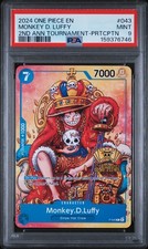 2024 ONE PIECE PROMOS #043 MONKEY D. LUFFY PSA 9 picture
