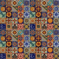 100 Hand Painted Talavera Mexican Tiles 2