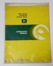 John Deere Operators Manual 400 Series Universal Rotary Hoes Still Sealed F8 picture