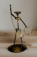 Vtg DORMAN 550-028 Metal Cowboy Roper Lasso Figure Western Decor Sculpture 4.5” picture
